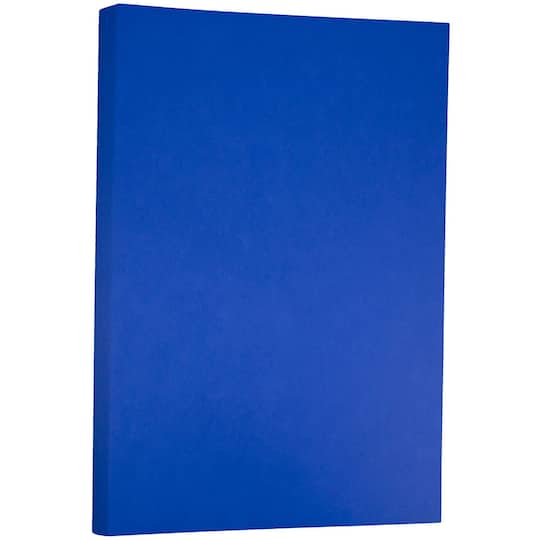 JAM Paper Presidential Blue Matte 11" x 17" 24lb. Tabloid Paper, 100 Sheets